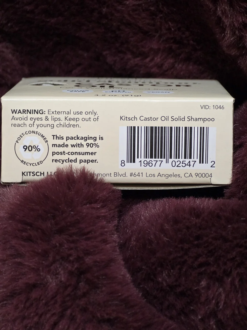 Kitsch Nourishing Solid Shampoo - Castor Oil